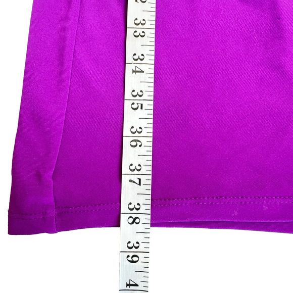 ❌SOLD❌Lauren Ralph Lauren Bright Magenta Pink Cowl Neck Ruched  Dress Size 8 - Picture 10 of 15